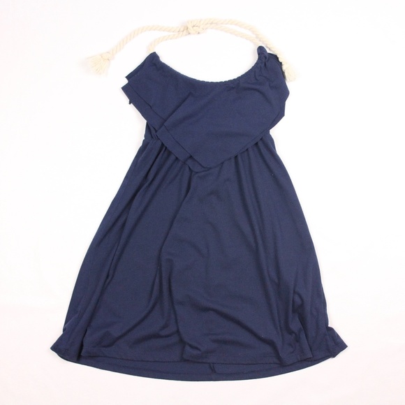 Derek Heart Dresses & Skirts - Rope-tie Navy Mini Dress